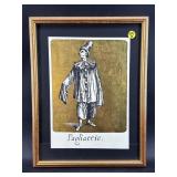 PAGLIACCIO FOIL ACCENT ILLUSTRATION IN FRAME