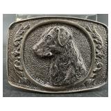 1977 LABRADOR RETRIEVER BELT BUCKLE