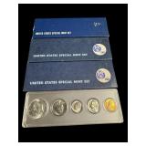1966-67-69 US MINT SETS 4 IN HOLDERS