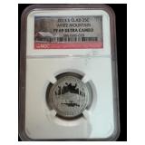2013 S PF 69 ULTRA CAMEO WHITE MOUNTAIN QUARTER