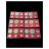 LOT OF 6 1970ï¿½S PROOF SETS. 3 ARE 1976 SETS. IN