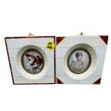 PR OF NAPOLEON AND JOSEFINE MINIATURE PORTRAITS