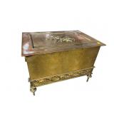 19TH CENT. ALL BRASS COAL HOD