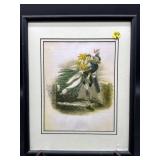 WALL FLOWER BY J.J. GRANDVILLE PRINT IN FRAME