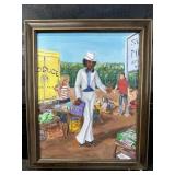 THE COOL HOT WATCH MAN OIL ON BOARD