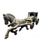 CAST IRON HORSE AND BUGGY