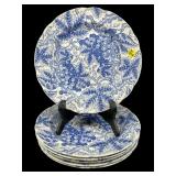 SET OF 6 SPODE BLUE ROOM GRAPES PLATES