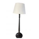 WOOD ALL TWISTED POST FLOOR LAMP