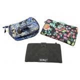 LOT OF 3 VERA BRADLEY 2 WALLETS AND 1 JEWELRY CASE