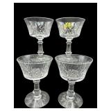 SET OF 4 FOSTORIA "WAKEFIELD" SHERBET STEMS