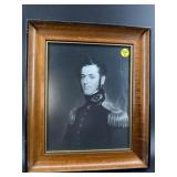 ROBERT E LEE PRINT IN WOOD FRAME