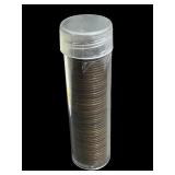 FULL ROLL OF 50 INDIAN HEAD 1 CENT COINS