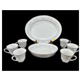 8 PC NORITAKE 'MARYWOOD' PORCELIN CHINA