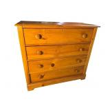 EARLY PINE 4 DRAWER CHEST