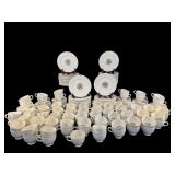 241 PIECES OF WEDGWOOD CONWAY FLOWER  CHINA