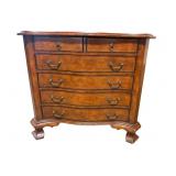 MAITLAND SMITH LEATHER ADORNED 6 DRAWER CHEST