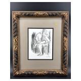 JEAN BRETON PRINT OF SEATED DANCER