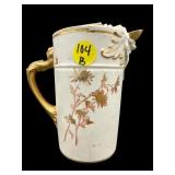 ANTIQUE ROYAL WORCESTER PORCELAIN LION CREAMER