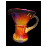 KANAWHA BRIGHT CADMIUM GLOW ORANGE/AMBER PITCHER
