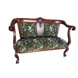 MAHOGANY CARVED SETTEE