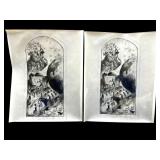 SIGNED PEN & INK OF NORWALK HAT FACTORY