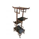 BAMBOO FORMED VICTORIAN STYLE PLANT STAND