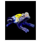 SMALL ART GLASS MILLEFIORI FROG