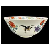 ORIENTAL PORCELAIN BIRD MOTIF CENTER BOWL