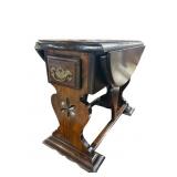 PINE DROP LEAF END TABLE