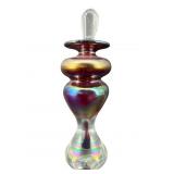 SIGNED R.FOSTER 1998 RED IRIDESCENT ART GLASS