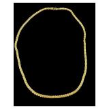 DESIGNER BELLEZZA ITALY DIAMOND CUT NECKLACE;