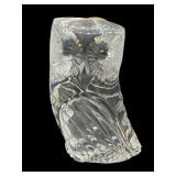 WATERFORD CRYSTAL OWL PAPERWEIGHT