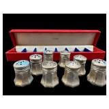 LOT OF 8 CARTIER STERLING SILVER SALT AND PEPPER