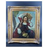 19TH CENTURY SPANISH PORTRAIT PAINTING ON CANVAS
