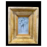 VINTAGE SKETCH LXV PRINT BY WINSTON PORTER; FAUX