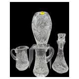 4 PC LOT QUALITY CUT CRYSTAL