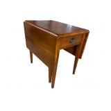 WALNUT DROP LEAF 1 DRAWER COFFEE TABLE