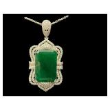 PLATINUM MONUMENTAL NATURAL EMERALD & DIAMOND