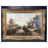 C TOMALSSON CONTEMPORARY OIL ON CANVAS BRITISH