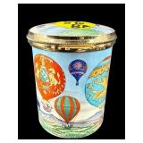 STAFFORDSHIRE ENAMELS HOT AIR BALLOON TRINKET BOX