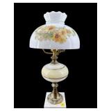 PAINT DECORATED VINTAGE STUDENT LAMP