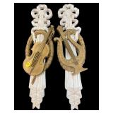 BURWOOD MUSICAL VIOLIN AND HARP WALL DECOR
