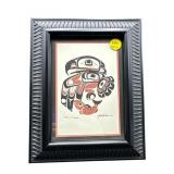 JACK HUDSON 'EAGLE AND SALMON' ALASKAN LITHOGRAPH