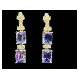 PLATINUM PR OF OSCAR FRIEDMAN TANZANITE & DIAMOND