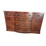 DREXEL MAHOGANY BOW FRONT BUFFET