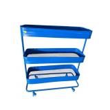 3 TIER METAL ROLLING RACK