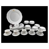 32 PCS VISTA ALEGRE MANUELINE WHITE PORCELAIN