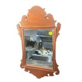 SMALL MAHOGANY MIRROR