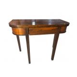 19TH CENTURY ROSEWOOD FLIPTOP GAME TABLE