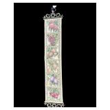 1997 NEEDLEPOINT BELL PULL WITH FRUITS
